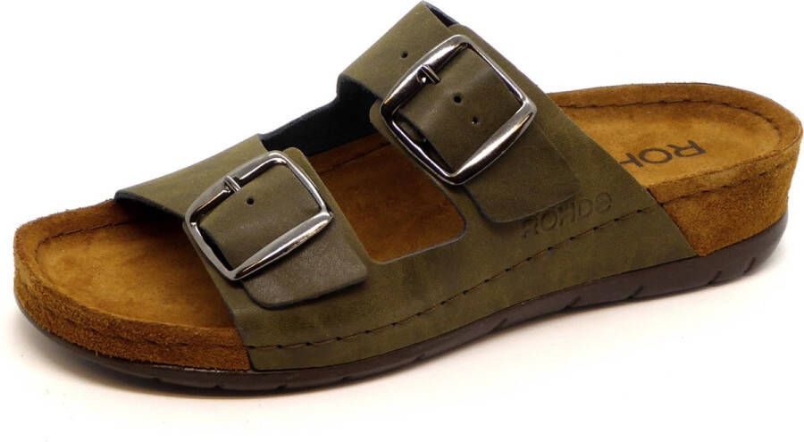 Rohde 5856 Volwassenen slippers Kleur Groen Schoenen