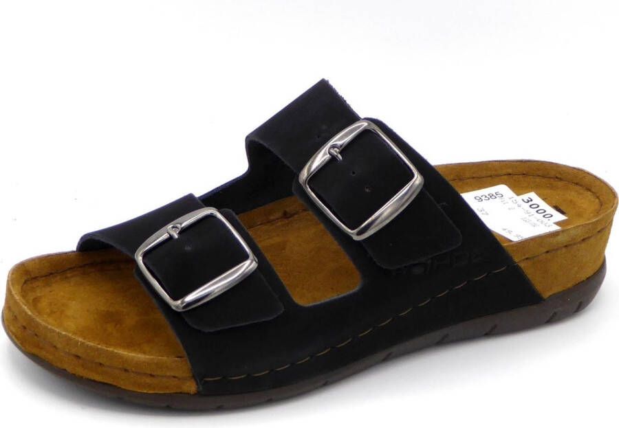Rohde 5856 Volwassenen Dames slippers Zwart
