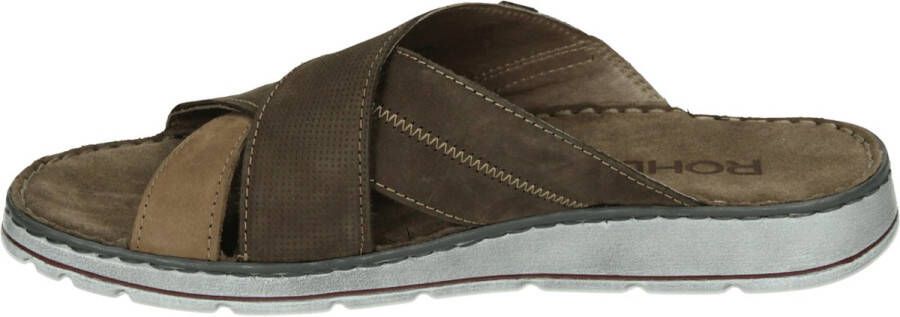 Rohde 5982 Volwassenen Heren slippers Bruin