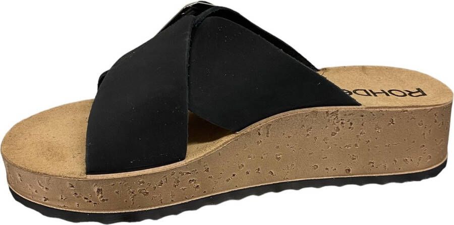 Rohde 6210 Volwassenen Dames slippers Zwart