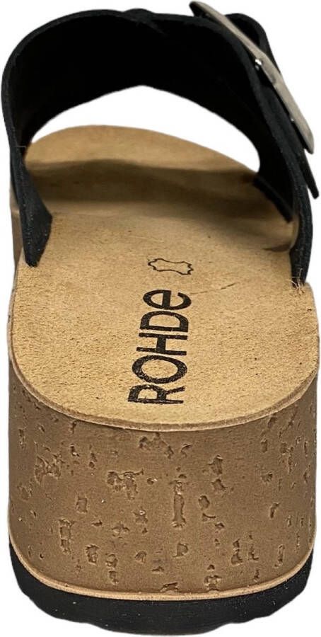 Rohde 6210 Volwassenen Dames slippers Zwart