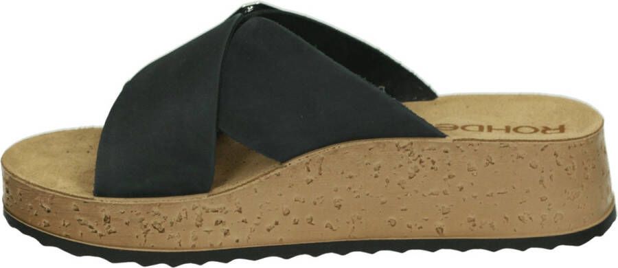 Rohde 6210 Volwassenen Dames slippers Zwart