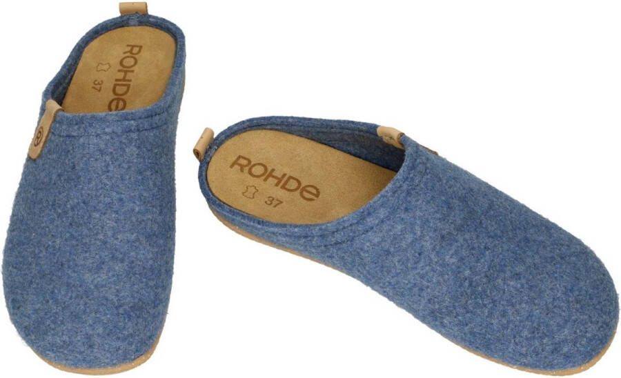 Rohde -Dames blauw pantoffels