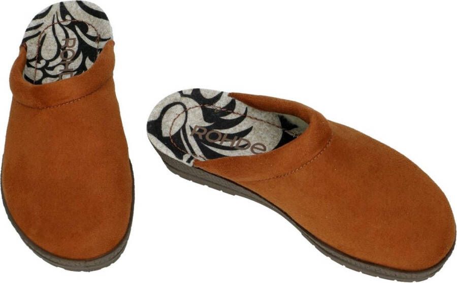 Rohde -Dames cogna caramel pantoffels