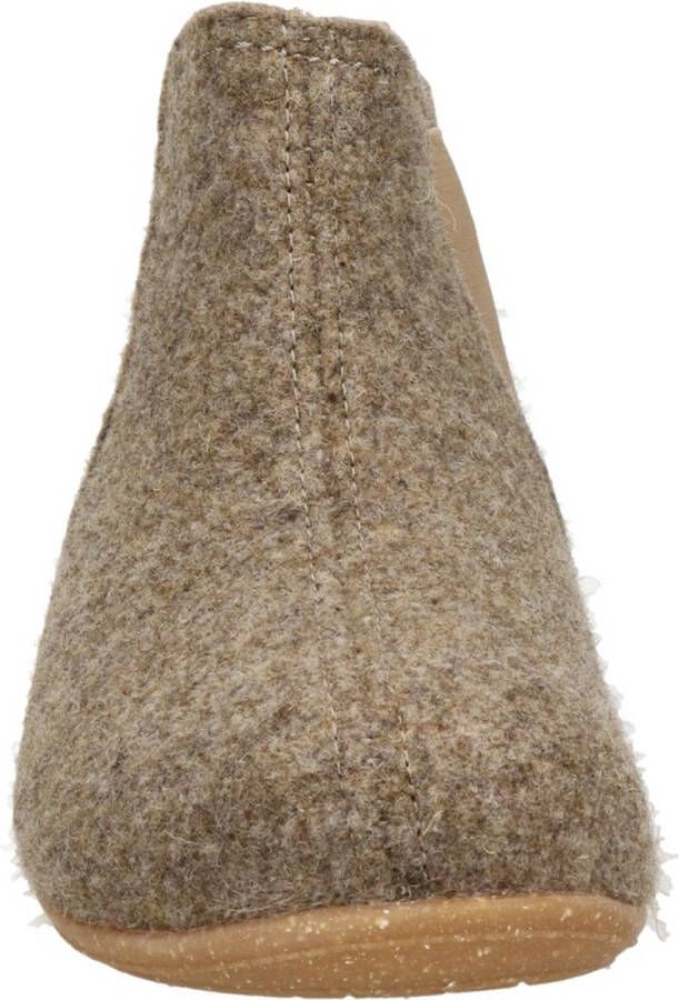 Rohde Taupe Gesloten Bontgevoerde Pantoffel - Foto 2