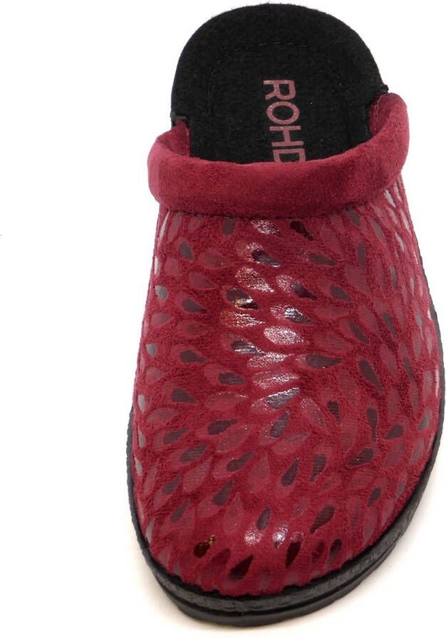 Rohde Dames Pantoffel Muil 2456-48 Rood