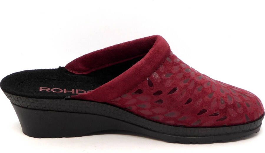 Rohde Dames Pantoffel Muil 2456-48 Rood