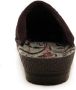 Rohde Pantoffels Dames Sloffen Instappers Canvas Harde zool Open hiel 2291 Zwart - Thumbnail 8