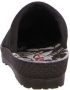 Rohde Pantoffels Dames Sloffen Instappers Canvas Harde zool Open hiel 2291 Zwart - Thumbnail 8