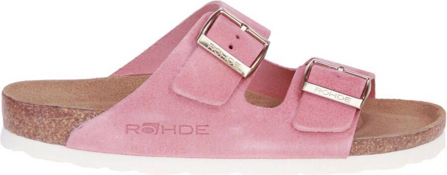 Rohde -Dames roze slippers & muiltjes