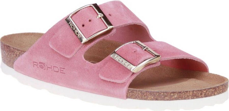 Rohde -Dames roze slippers & muiltjes