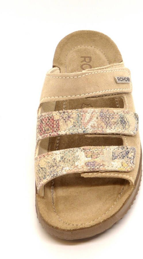 Rohde Dames Slipper 1932-16 Beige Multi - Foto 4