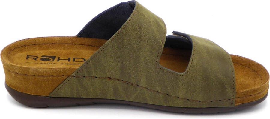 Rohde Dames Slipper 5853-61 Olijfgroen