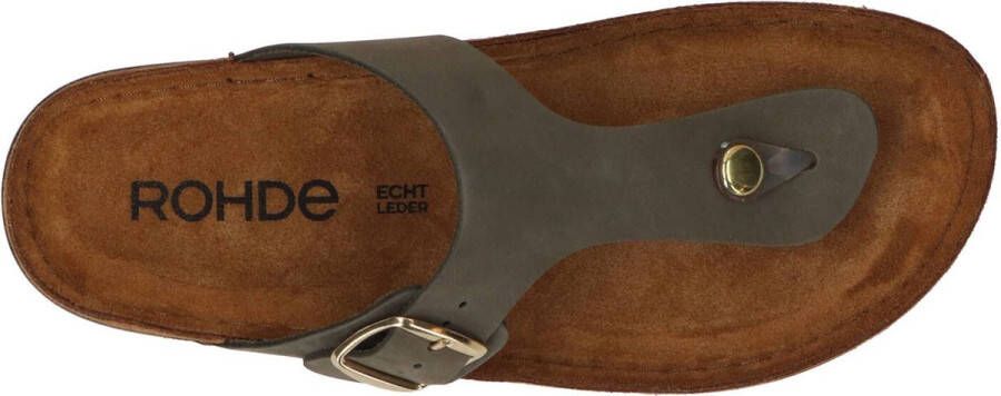 Rohde Dames Slipper 5860 61 Olijfgroen - Foto 10