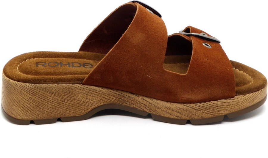 Rohde Dames Slipper 6262-74 Nut Bruin