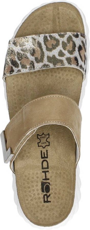 Rohde Dames slippers Open Teen beige