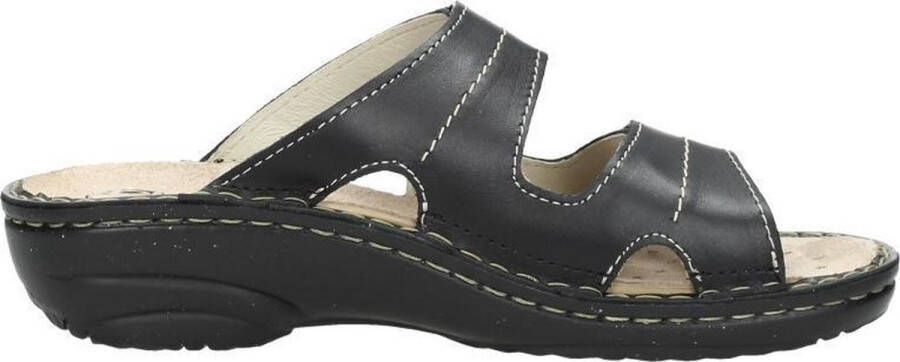 Rohde Dames slippers Open Teen Zwart
