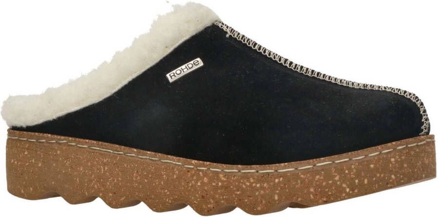 Rohde -Dames zwart pantoffels