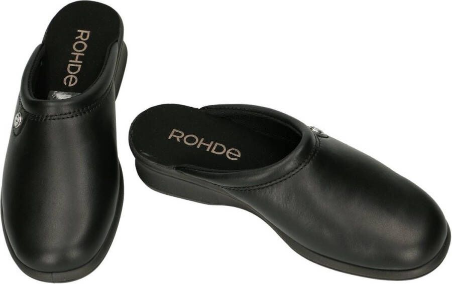 Rohde -Dames zwart pantoffels
