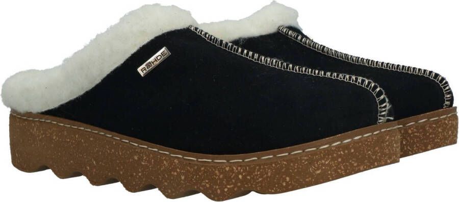 Rohde Foggia-D dames pantoffel Zwart