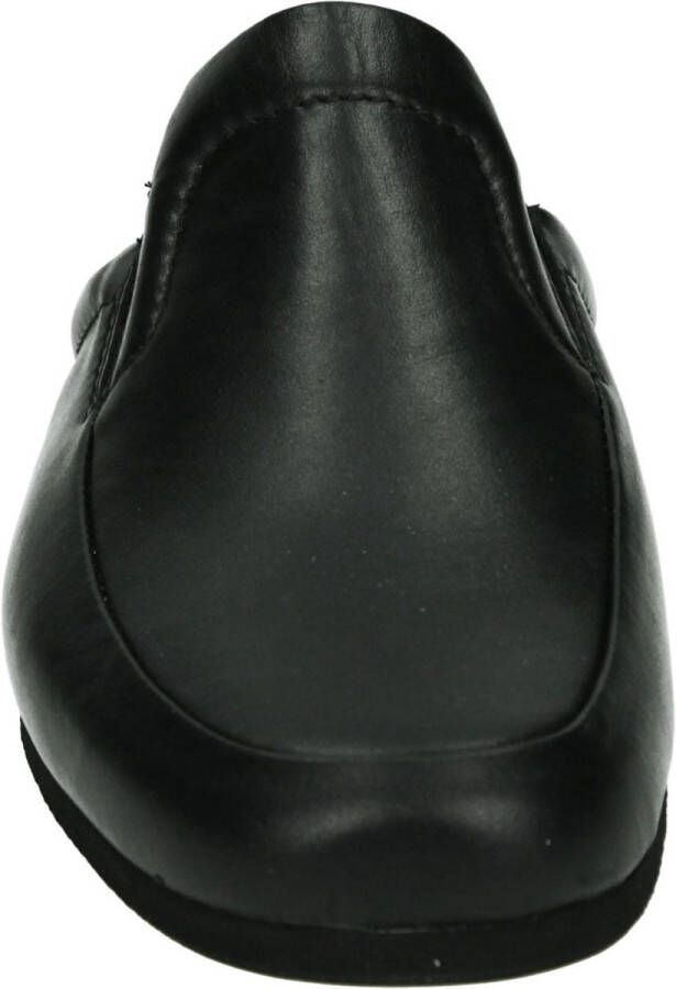 Rohde heren Pantoffels leer zwart 6607
