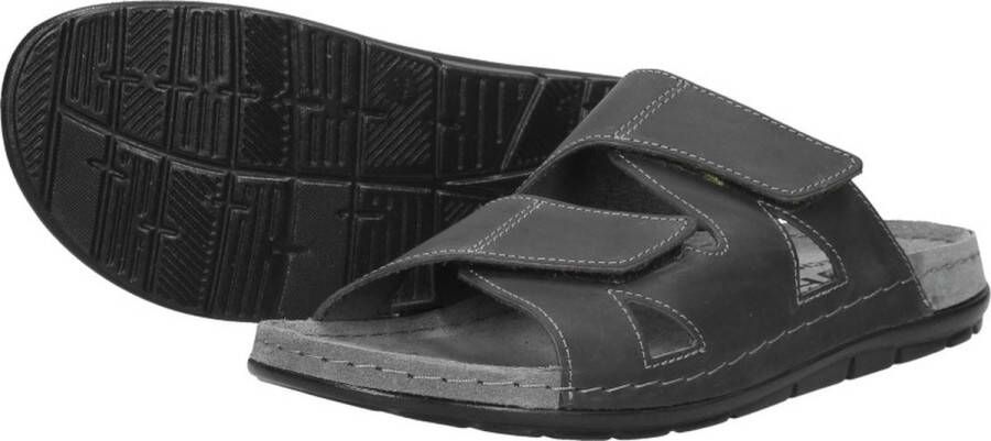 Rohde Heren slippers Open Teen Donkergrijs