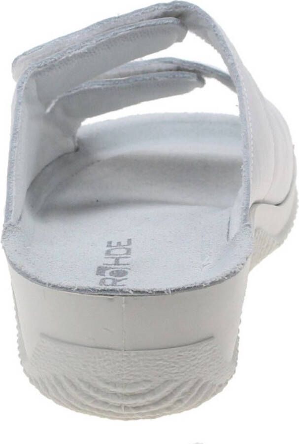Rohde Leren Dames Slippers Wit