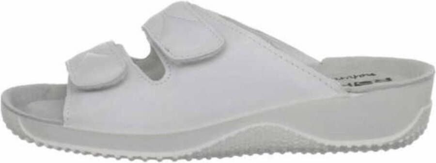 Rohde Leren Dames Slippers Wit