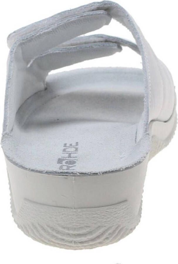 Rohde Leren Dames Slippers Wit