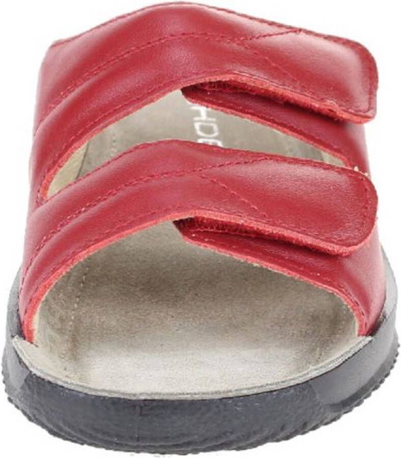 Rohde Dames Slippers Met Klittenband Sluiting Rood - Foto 3