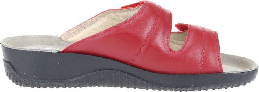 Rohde Dames Slippers Met Klittenband Sluiting Rood - Foto 4