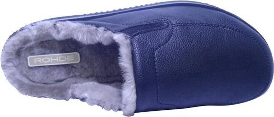 Rohde Pantoffel 2777 Zwart Schapenvacht Gevoerd