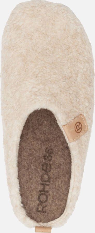 Rohde Pantoffels beige Synthetisch Dames