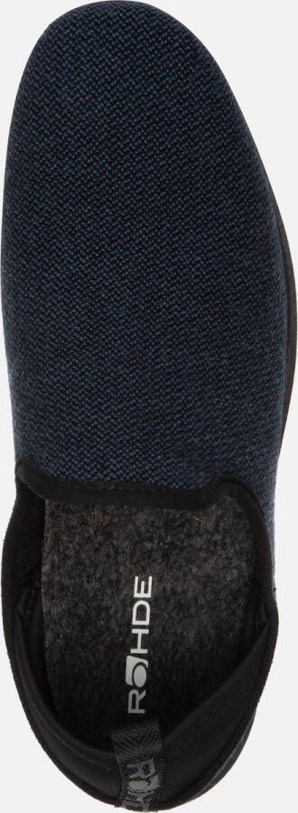 Rohde Pantoffels blauw Vilt