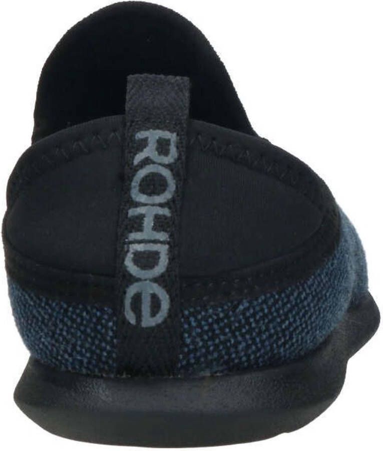 Rohde Pantoffels blauw Vilt