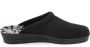 Rohde Pantoffels Dames Sloffen Instappers Canvas Harde zool Open hiel 2291 Zwart - Thumbnail 6