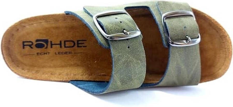 Rohde Slipper 5856 Olijf Groen Nubuck