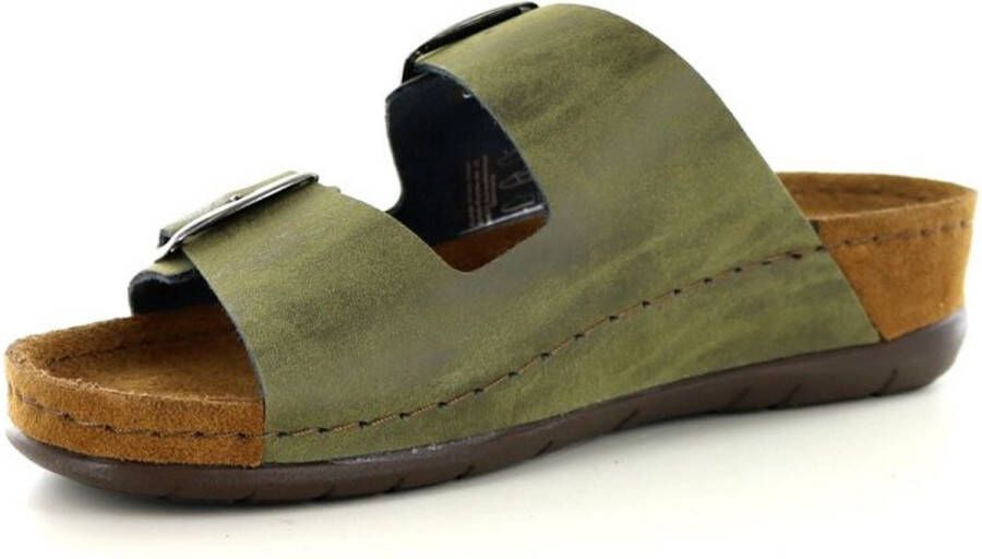 Rohde Slipper 5856 Olijf Groen Nubuck - Foto 6