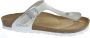 Rohde Leren Teenslippers Dames Wit Metalli - Thumbnail 24