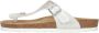 Rohde Leren Teenslippers Dames Wit Metalli - Thumbnail 28