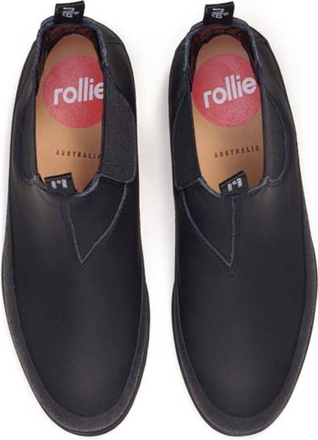 Rollie Dames Laars Fields Chelsea Rubberised Black