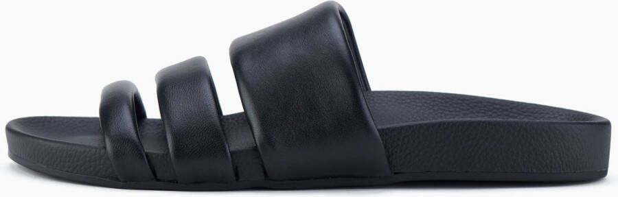 Rollie Dames Slippers Tide Triple Strap Black