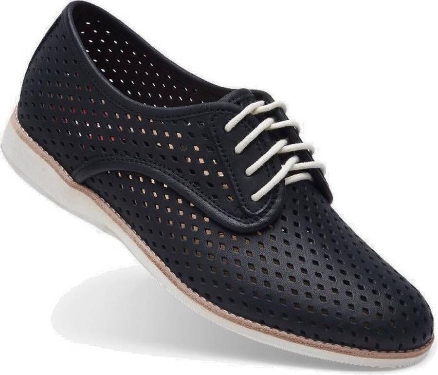 Rollie Dames Veterschoen Derby Punch Black