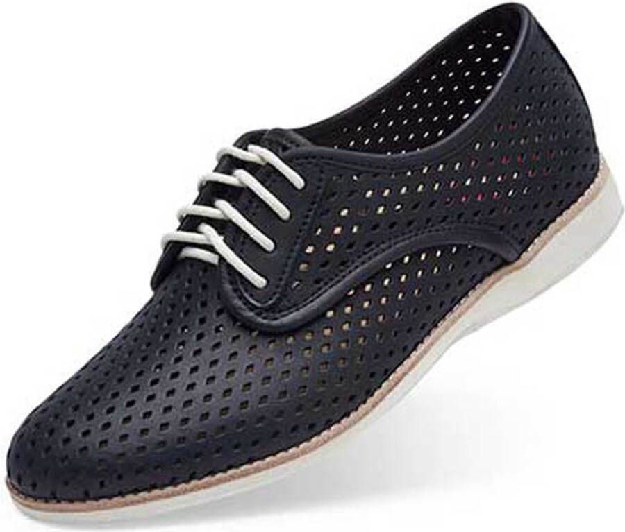 Rollie Dames Veterschoen Derby Punch Black