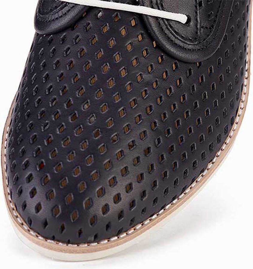 Rollie Dames Veterschoen Derby Punch Black