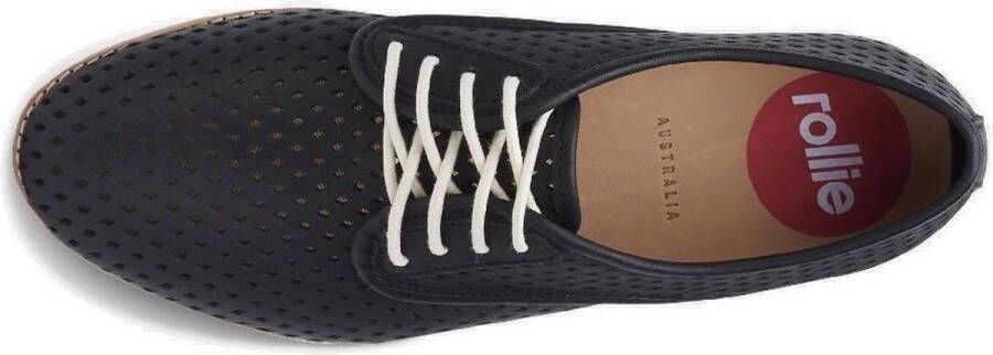 Rollie Dames Veterschoen Derby Punch Black