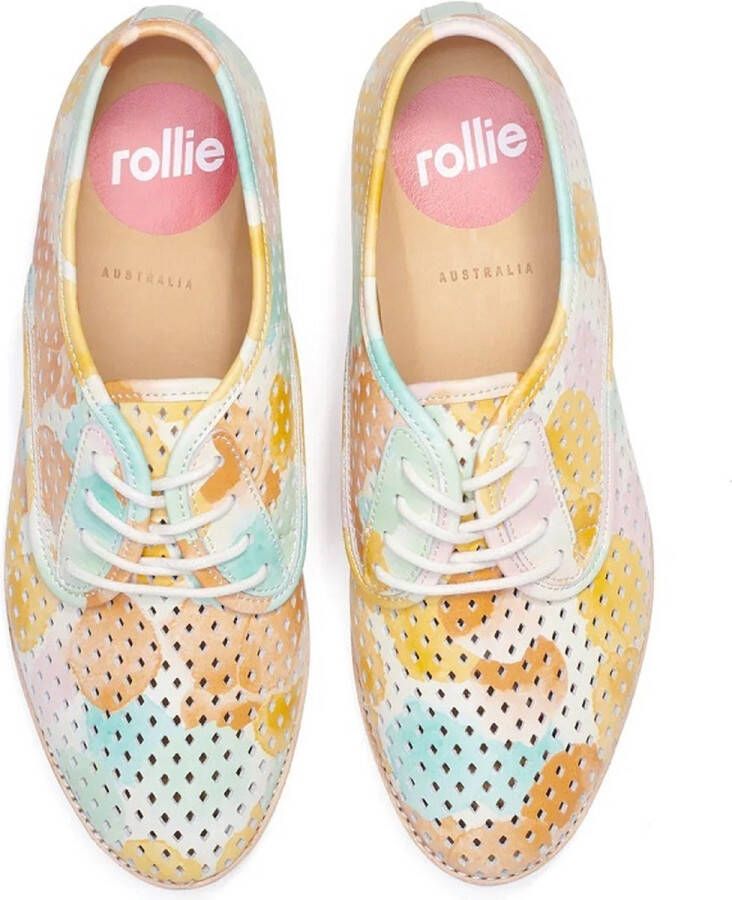 Rollie Dames Veterschoen Derby Punch Colour Burst - Foto 4