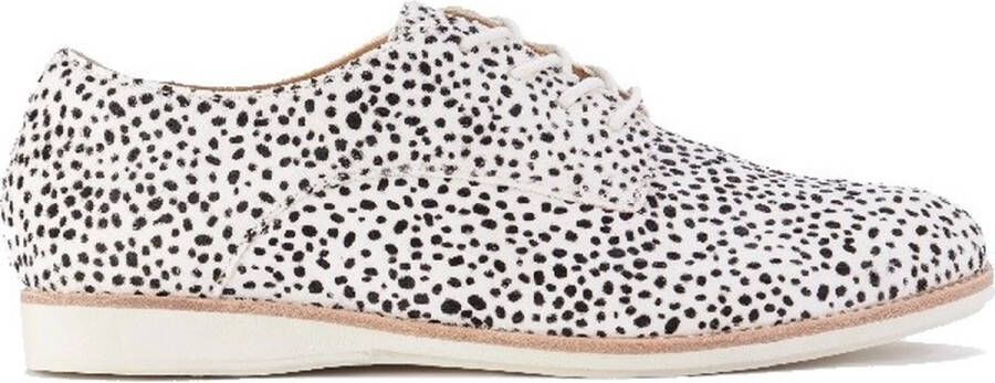 Rollie Dames Veterschoen Derby Snow Leopard