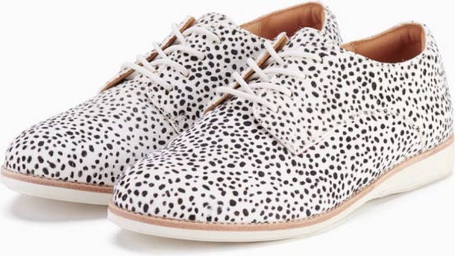Rollie Dames Veterschoen Derby Snow Leopard