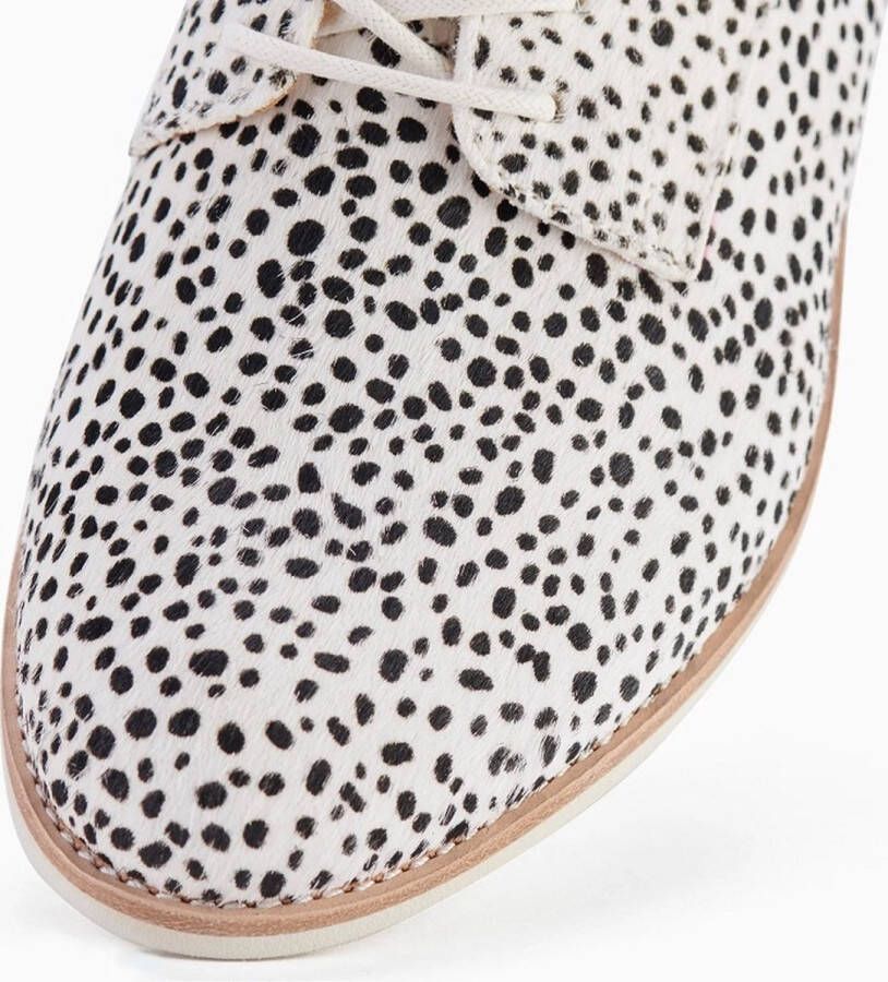Rollie Dames Veterschoen Derby Snow Leopard